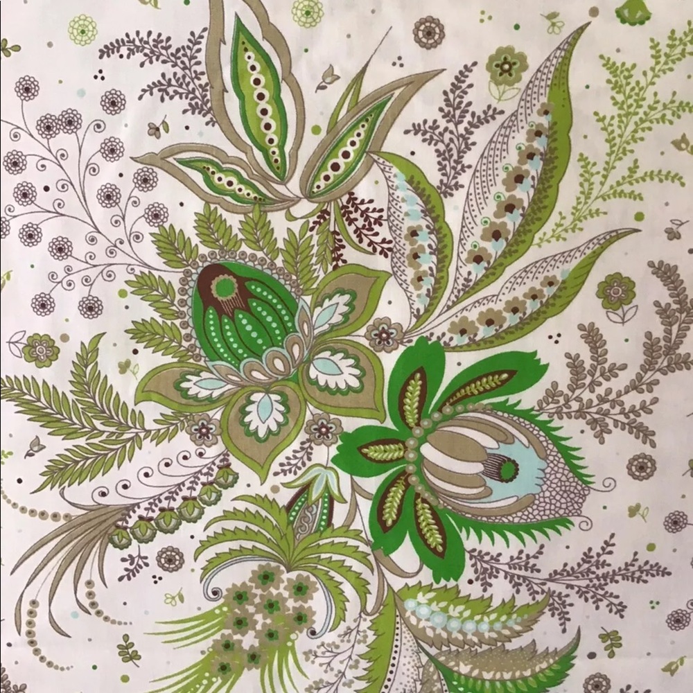 Vintage Fabric Psychedelic Paisley Floral